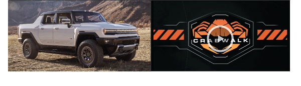 2024 GMC Hummer Pickup Crab Walk